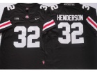 Ohio State Buckeyes #32 TreVeyon Henderson Black With White Number Limited Jersey