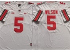 Ohio State Buckeyes #5 Garrett Wilson White Limited Jersey