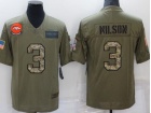 Denver Broncos #3 Russell Wilson 2021 Green With Camo Salute To Service Jersey