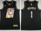 Nike Phoenix Suns #1 Devin Booker Diamond Black Golden Jersey