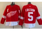 Adidas Detroit Red Wings #5 Nicklas Lidstrom Red Hockey Jersey