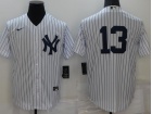 Nike New York Yankees #13 White Cool Base Jersey