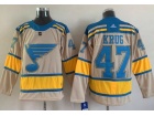 Adidas St.Louis Blues #47 Torey Krug Cream 2022 Winter Classic Jersey