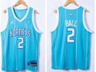 Jordan Charlotte Hornets #2 Lamelo Ball Teal 75th Edition Jersey