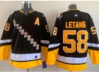 Adidas Pittsburgh Penguins #58 Kristopher Letang Black 2021 Jersey