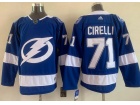 Adidas Tampa Bay Lightning #71 Anthony Cirelli Blue Hockey Jerseys