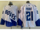 Adidas Tampa Bay Lightning #21 Brayden Point White 2021 Stadium Hockey Jersey