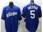 Nike Los Angeles Dodgers #5 Freddie Freeman Blue City Cool Base Jersey