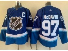 Adidas Edmonton Oilers #97 Connor McDavid Blue All Star Jersey