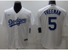 Nike Los Angeles Dodgers #5 Freddie Freeman White Cool Base Jersey