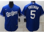 Nike Los Angeles Dodgers #5 Freddie Freeman Blue Cool Base Jersey