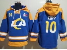 Los Angeles Rams #10 Cooper Kupp Blue With Super Bowl Patch Hoodie