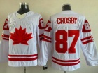 Team Canada #87 Sidney Crosby White Jersey