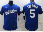 Nike Los Angeles Dodgers #5 Freddie Freeman Blue City Flexbase Jersey