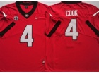 Georgia Bulldogs #4 James Cook Red Limited Jersey