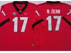 Georgia Bulldogs #17 Nakobe Dean Red Limited Jersey