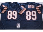 Chicago Bears #89 Mike Ditka Blue Throwback Jersey