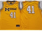 Michigan Wolverines #41 Glen Rice Yellow Jersey