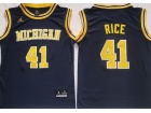 Michigan Wolverines #41 Glen Rice Blue Jersey