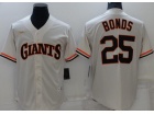 Nike San Francisco Giants #25 Barry Bonds CreamThrwoback Jerseys