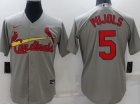 Nike St. Louis Cardinals #5 Albert Pujols Grey Cool Base Jersey