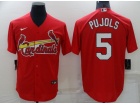 Nike St. Louis Cardinals #5 Albert Pujols Red Cool Base Jersey