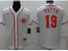 Nike Cincinnati Reds #19 Joey Votto White Cool Base Jersey