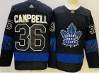 Adidas Toronto Maple Leafs #36 Jack Campbell Black 3rd Jersey