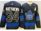 Adidas Toronto Maple Leafs #34 Auston Matthews Black 3rd Jersey