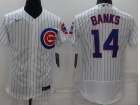 Nike Chicago Cubs #14 Ernie Banks White Flexbase Jersey