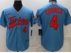 Nike Minnesota Twins #4 Carlos Correa Blue Cool Base Jersey