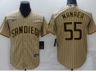 Nike San Diego Padres #55 Sean Manaea Tan Cool Base Jersey