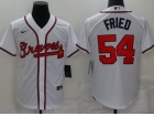 Nike Atlanta Braves #54 Max Fried White Cool Base Jersey