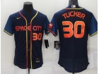 Nike Houston Astros #30 Kyle Tucker Blue Space City Flexbase Jersey