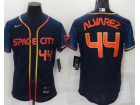 Nike Houston Astros #44 Yordan Alvarez Blue Space City Flexbase Jersey