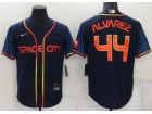 Nike Houston Astros #44 Yordan Alvarez Blue Space City Cool Base Jersey