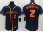 Nike Houston Astros #2 Alex Bregman Blue Space City Flexbase Jersey