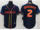 Nike Houston Astros #2 Alex Bregman Blue Space City Cool Base Jersey