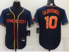 Nike Houston Astros #10 Yuli Gurriel Blue Space City Cool Base Jersey