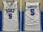 Duke Blue Devils #5 Paolo Banchero White Jersey