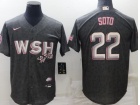 Nike Washington Nationals #22 Juan Soto Grey City Cool Base Jersey