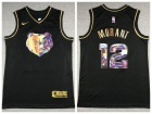 Nike Memphis Grizzlies #12 Ja Morant Diamond Black Golden Jersey