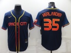 Nike Houston Astros #35 Justin Verlander Blue Space City Cool Base Jersey