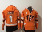 Cincinnati Bengals #1 Ja’Marr Chase Orange Hoodie