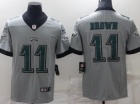 Philadelphia Eagles #11 Aj Brown Grey Limited Jersey