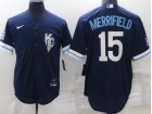 Nike Kansas City Royals #15 Whit Merrifield Blue City Cool Base Jersey