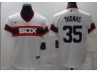 Nike Chicago White Sox #35 Frank Thomas White Throwback Jersey