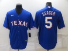 Nike Texas Rangers #5 Corey Seager Royal Blue Cool Base Jersey