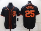 Nike San Francisco Giants #25 Barry Bonds Black Cool Base Jerseys