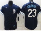 Nike Kansas City Royals #23 Zack Greinke Blue City Cool Base Jersey